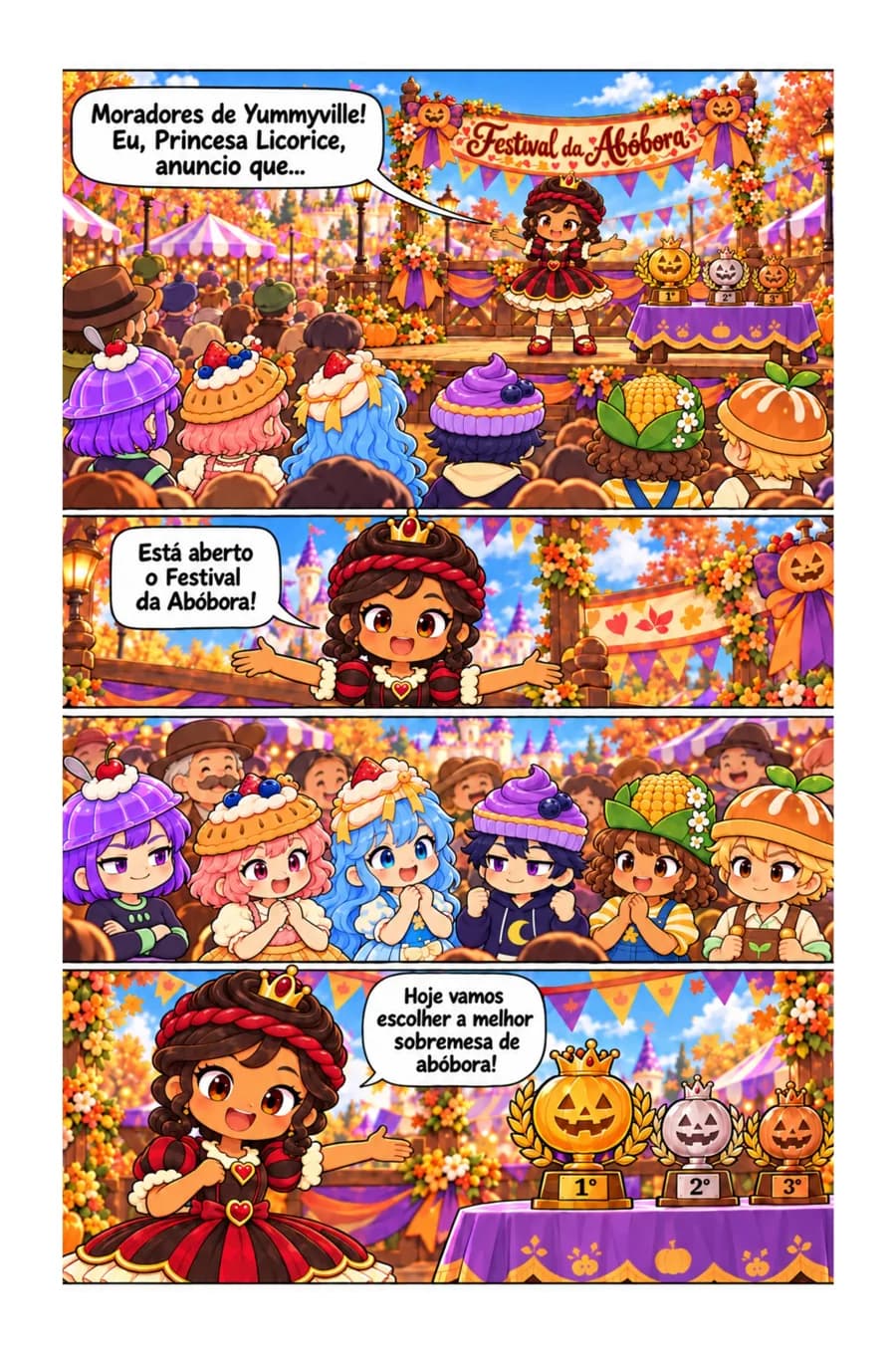 Página 3 do livro O Festival da Abóbora